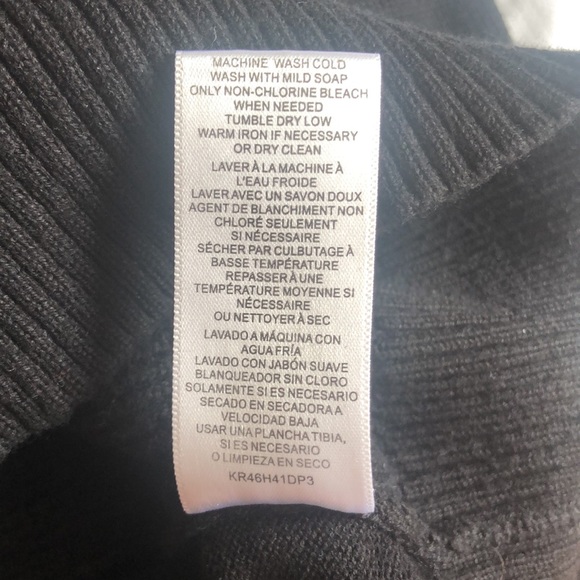 Michael Kors Black Cotton Quarter Zip Sweater Sz M - Picture 10 of 13